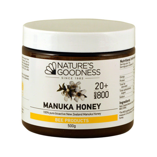 Nature's Goodness Manuka Honey (100% Pure Bioactive NZ) MGO 800 - 500g
