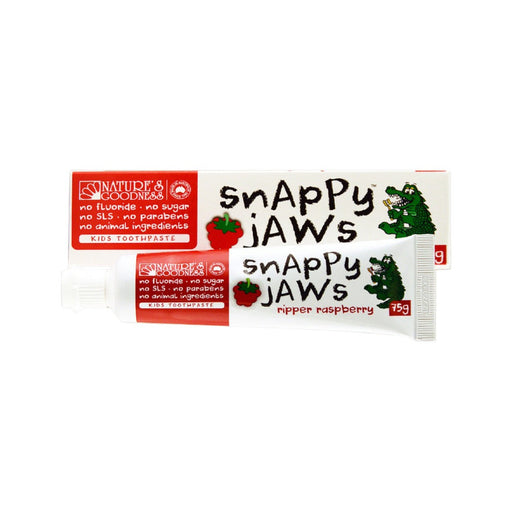Nature's Goodness Snappy Jaws Kids Toothpaste Ripper Raspberry 75g