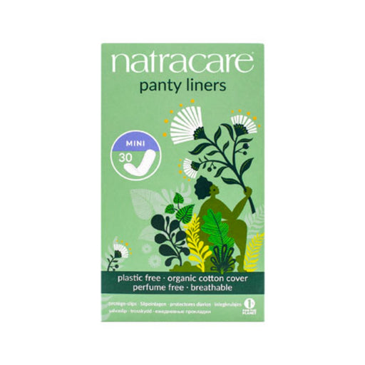 Natracare Panty Liners Mini with Organic Cotton Cover x 30 Pack