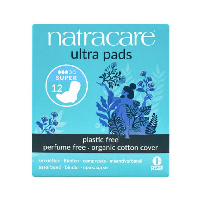 NATRACARE Ultra Pads Super (Wings) - 12x Pack