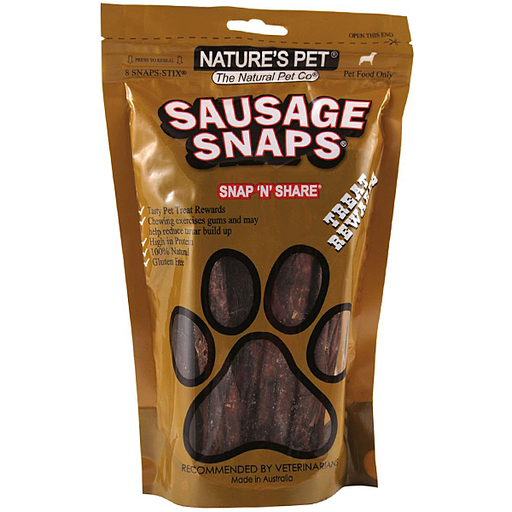 NATURE'S PET Sausage Snaps 8 Pack