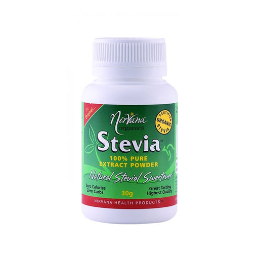 NIRVANA ORGANICS Stevia 100% Pure Extract Powder 30g