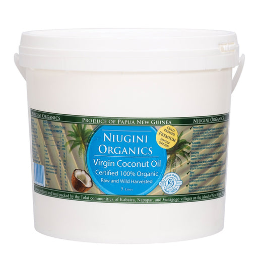 NIUGINI ORGANICS Virgin Coconut Oil 100% Pure - 5L