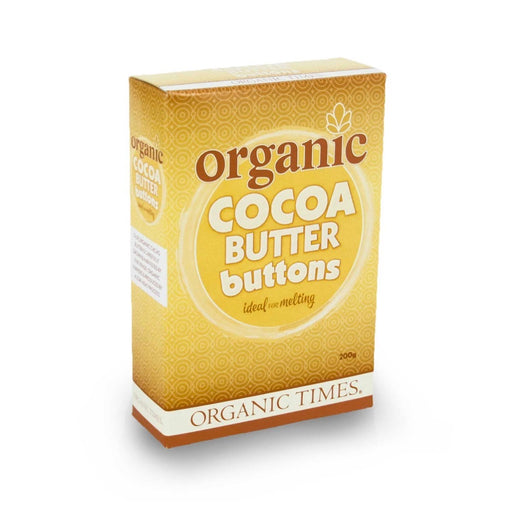 ORGANIC TIMES Cocoa Butter Buttons - 200g