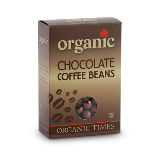 ORGANIC TIMES Milk Chocolate Coffee Beans - 150g