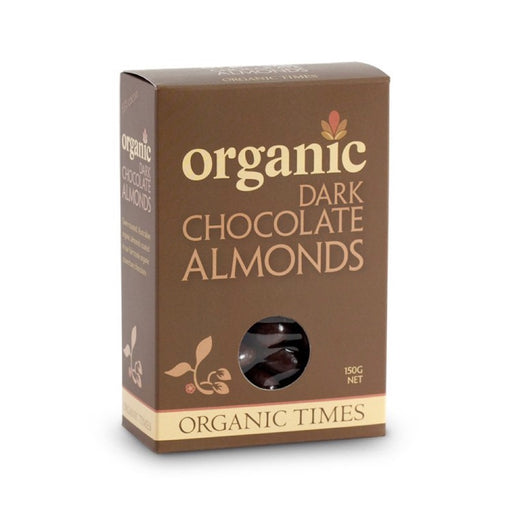 ORGANIC TIMES Dark Chocolate Almonds - 150g