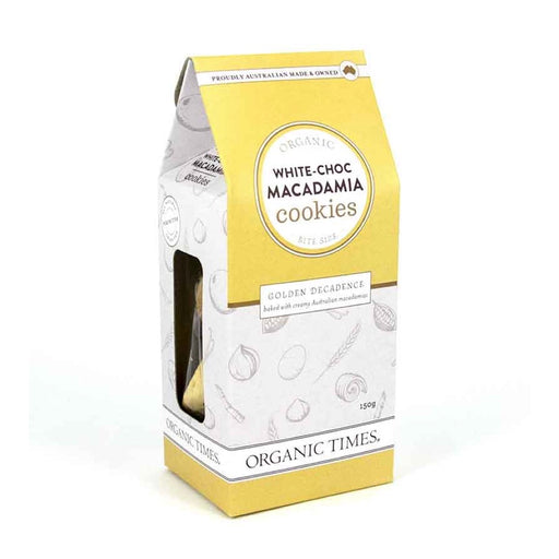 ORGANIC TIMES Cookies White Choc Macadamia - 150g