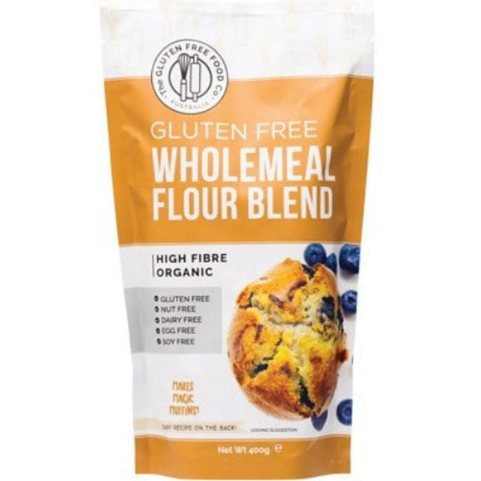 THE GLUTEN FREE FOOD CO Organic Wholemeal Flour Blend Mix 400g
