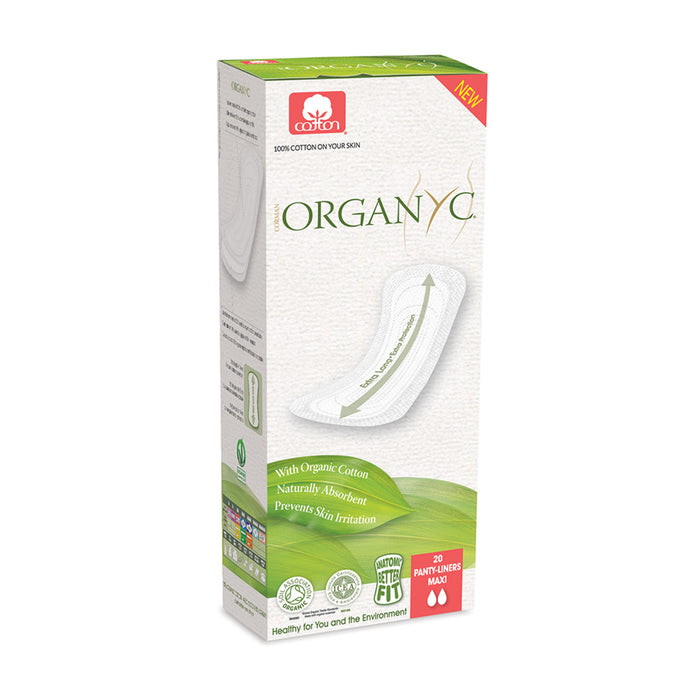 Organyc Organic Cotton Maxi Flat Panty-Liners x 20 Pack — Australian Organic  Products