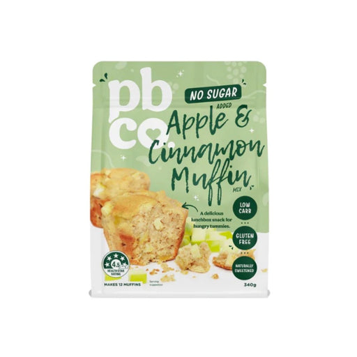 PBCO. Apple Cinnamon Muffin Mix No Sugar Added - 340g