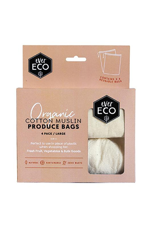 EVER ECO Reusable Produce Bags Organic Cotton Muslin - 4