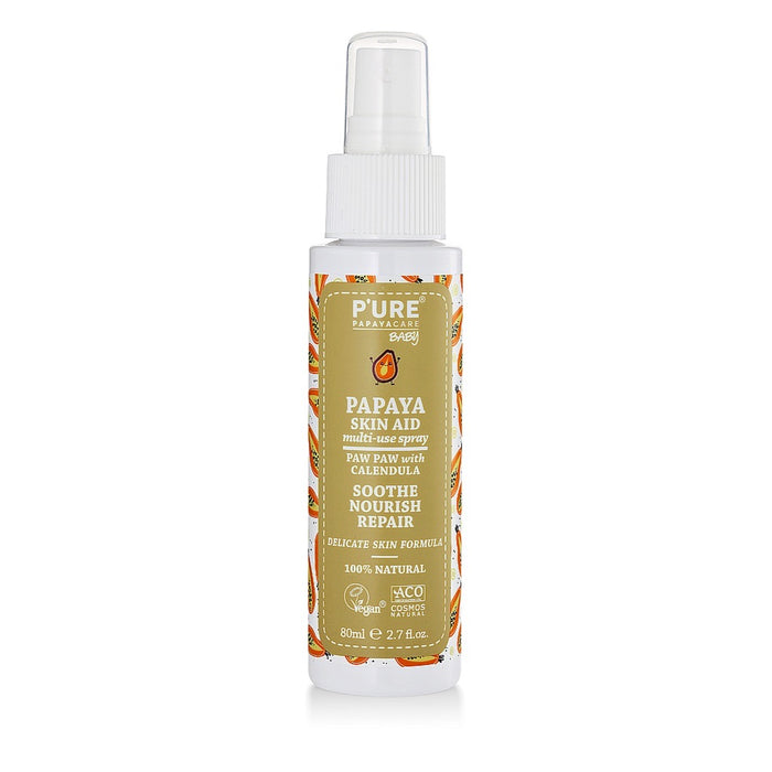 P'URE Papayacare Baby Papaya Skin Aid Multi-Use Spray (Paw Paw with Calendula) 80ml