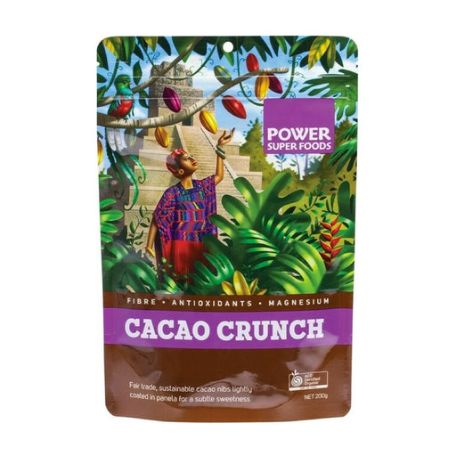 POWER SUPER FOODS Cacao Crunch (Sweet Cacao Nibs) "The Origin Series" 200g