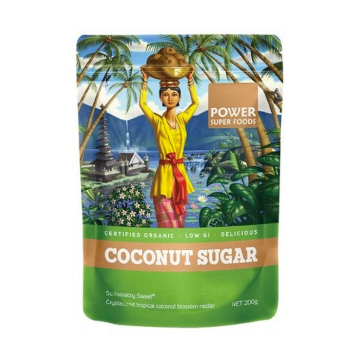 coconut palm nectar POWER SUPER FOODS Organic Coconut Palm Sugar 200g