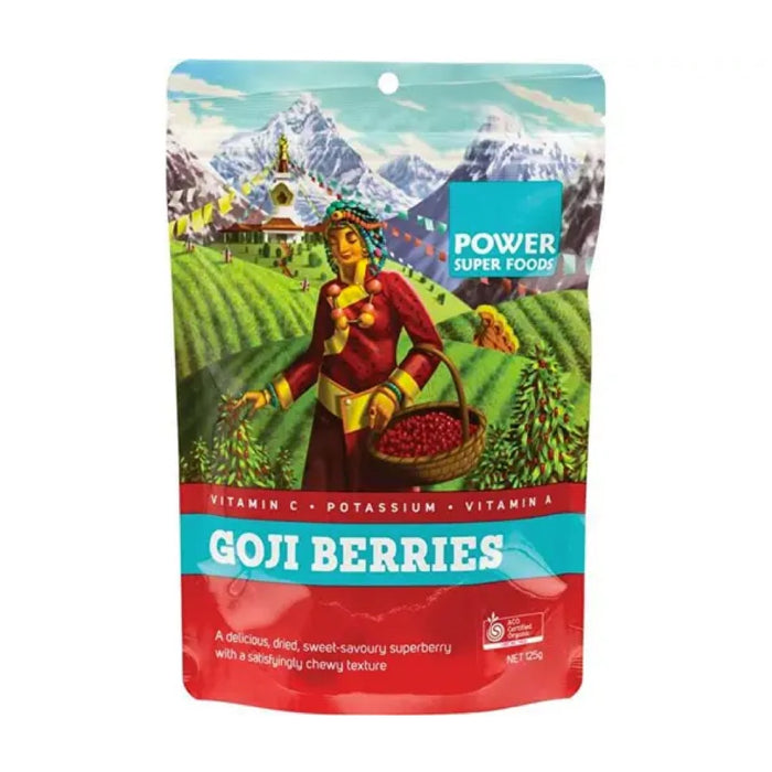 POWER SUPER FOODS Certified Organic Goji Berries 125g