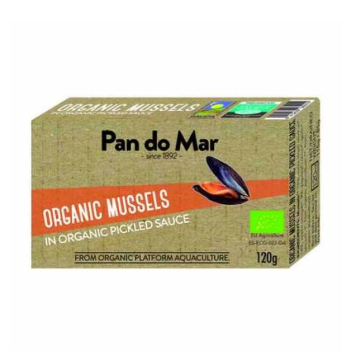 PAN DO MAR Organic Mussels in Pickled Sauce 115g Gluten Free