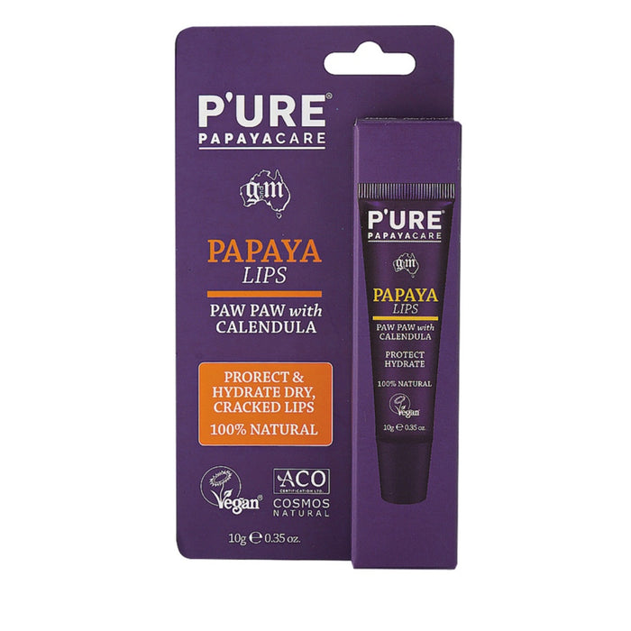 P’URE Papayacare Papaya Lips (Paw Paw with Calendula) 10g