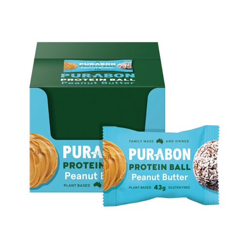 Purabon Peanut Butter Protein Balls 43g x 12 Display