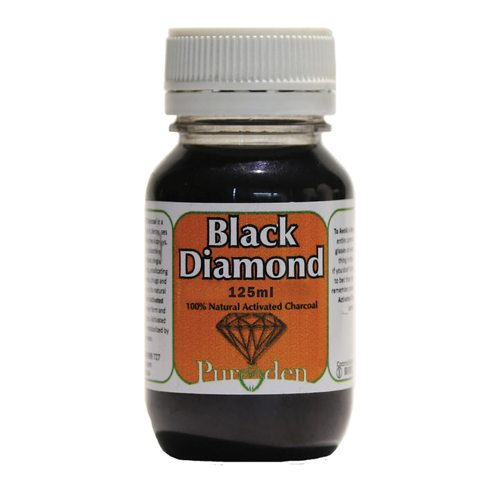 Pure Eden Activated Charcoal Black Diamond 125ml