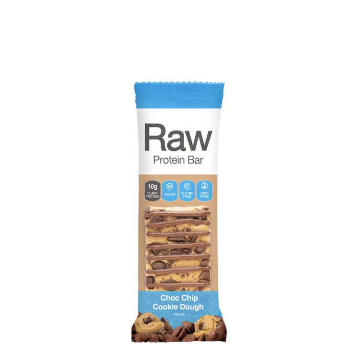 Amazonia Raw Protein Bar Choc Chip Cookie Dough 40g x 10 Display
