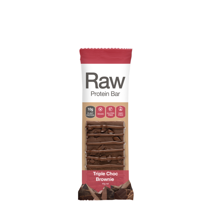 Amazonia Raw Protein Bar Triple Choc Brownie 40g x 10 Display