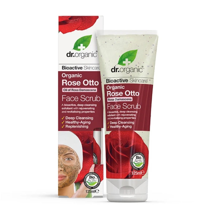 DR Organic Rose Otto Organic Face Scrub - 125ml