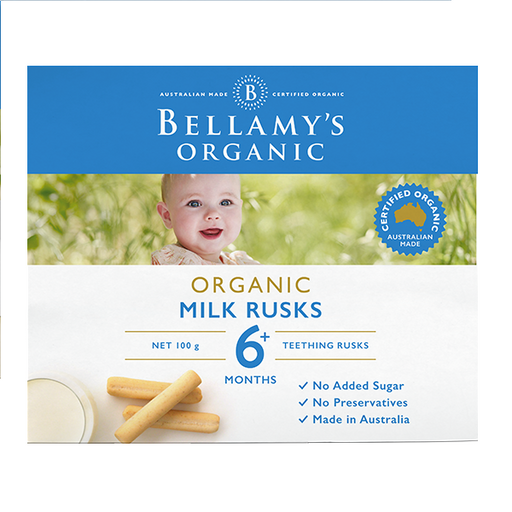 Bellamys Organic Milk Rusks - Toothiepegs 