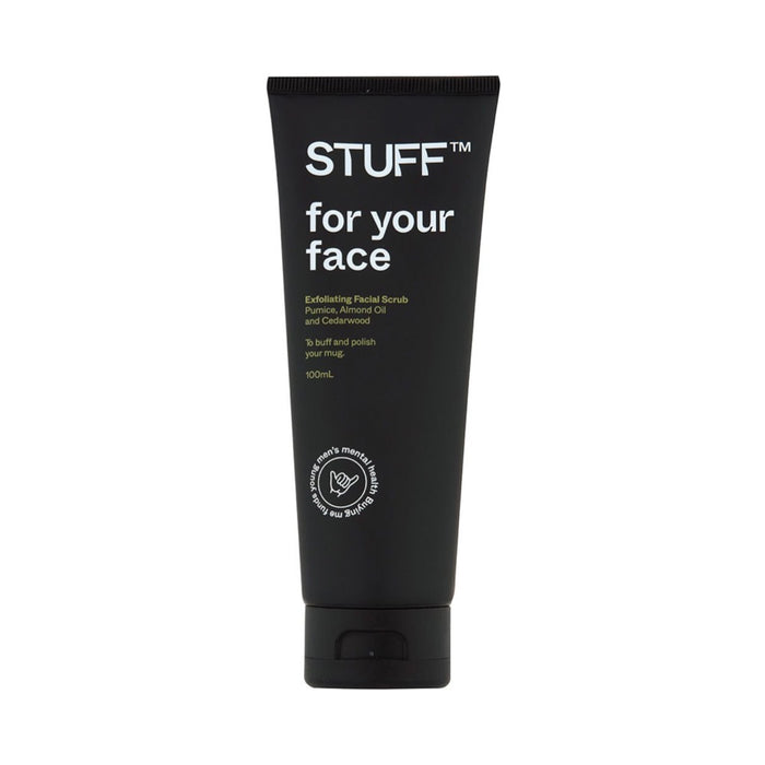 STUFF Exfoliating Facial Scrub Pumice, Almond Oil and Cedarwood - 100ml