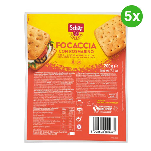 Schar Foacaccia with Rosemary 5x PACKS