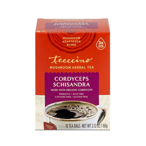 Teeccino Cordyceps Schisandra Mushroom x 10 Tea Bags
