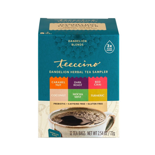 Teeccino Dandelion Tea Sampler x 12 Tea Bags