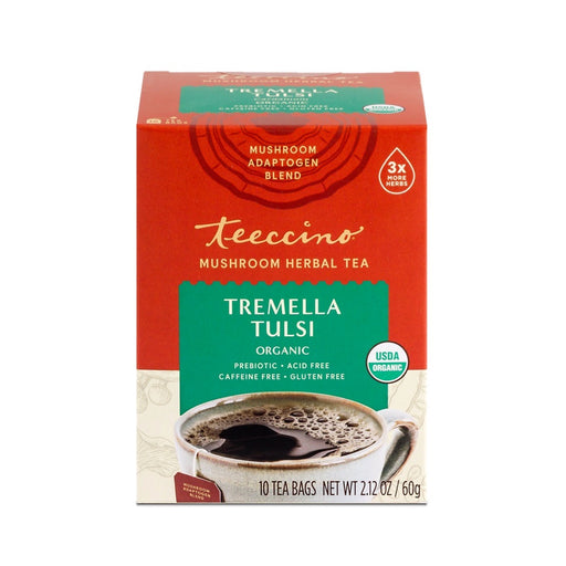 Teeccino Tremella Tulsi Mushroom x 10 Tea Bags