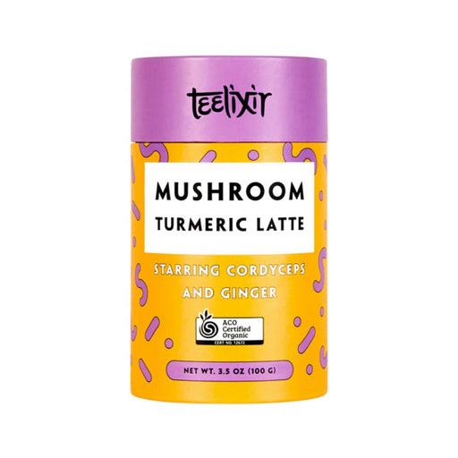 Teelixir Organic Mushroom Turmeric Latte (Starring Cordyceps and Ginger) 100g