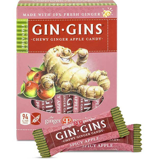 THE GINGER PEOPLE Gin Gins Ginger Candy Chewy Spicy Apple 84g