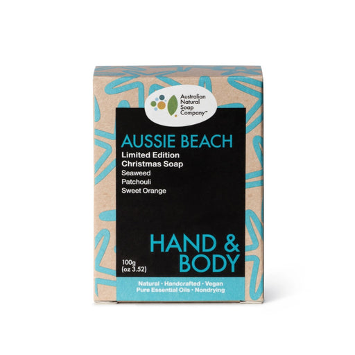 THE AUST. NATURAL SOAP CO Hand & Body - Christmas Edition Aussie Beach - 100g