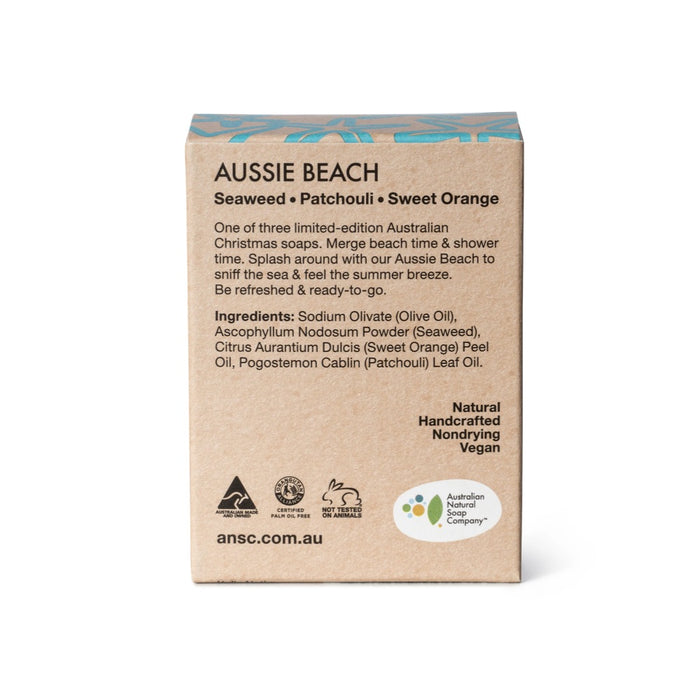 THE AUST. NATURAL SOAP CO Hand & Body - Christmas Edition Aussie Beach - 100g