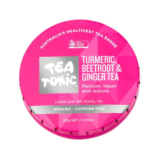 Tea Tonic Organic Turmeric Beetroot & Ginger Tea Tin