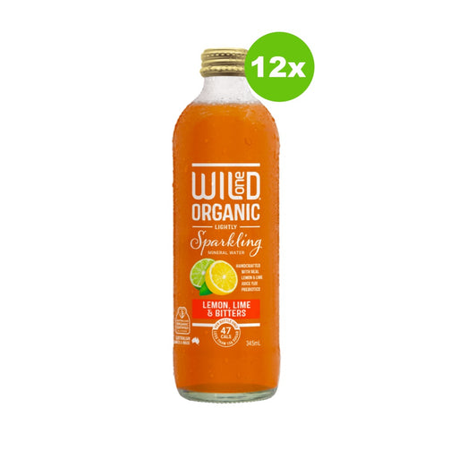 Wild One Organic Sparkling Lemon Lime Bitters 12 x 345ml