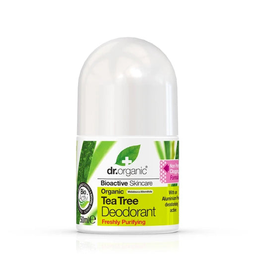 DR ORGANIC Deodorant Roll On Tea Tree 50ml