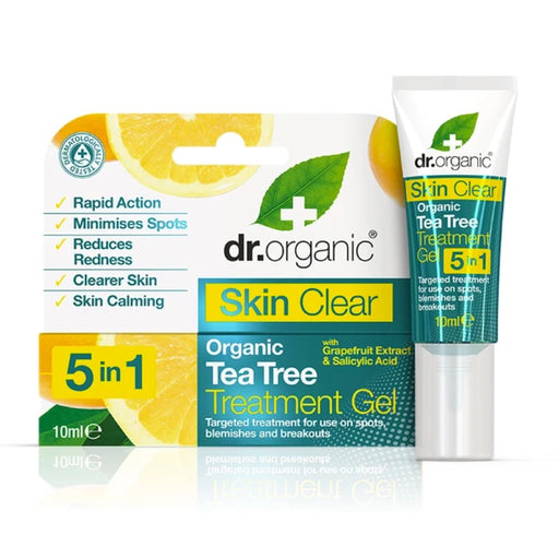 DR ORGANIC Treatment Gel Skin Clear Organic Tea Tree 10ml