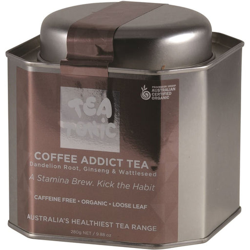 Tea Tonic Organic Coffee Addict Tea Tin