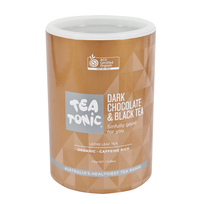Tea Tonic Organic Dark Chocolate & Black Tea Tube 170g