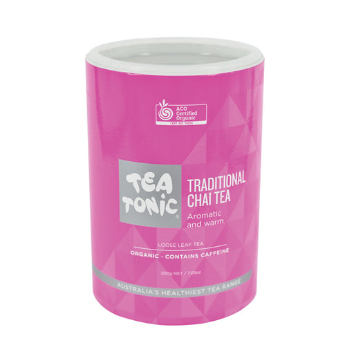 Tea Tonic Organic Traditional Chai Tea Tube 