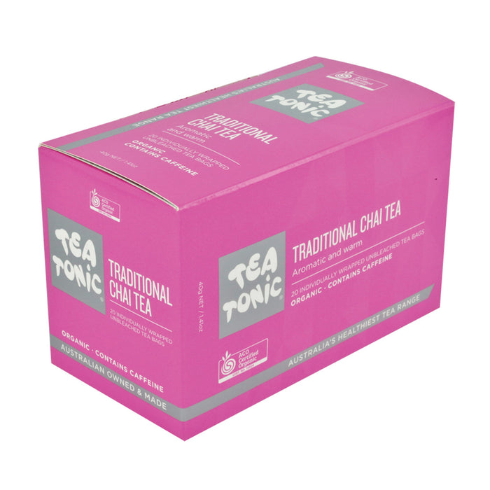 Tea Tonic Organic Traditional Chai Tea x 20 Tea Bags