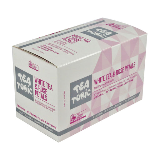 Tea Tonic Organic White Tea & Rose Petals Tea x 20 Tea Bags