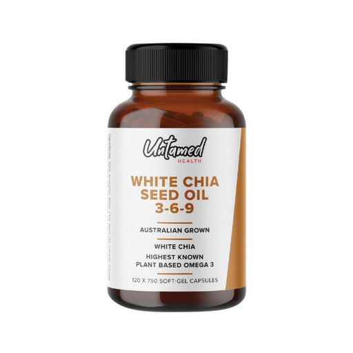 Untamed Health White Chia Seed Oil 3-6-9 120c