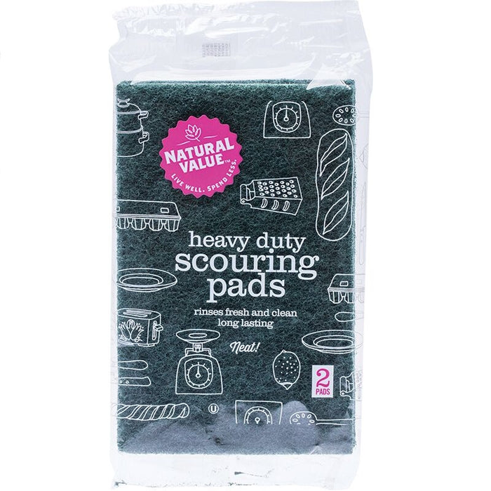 Natural Value 2 Pack Heavy Duty Scouring Pads