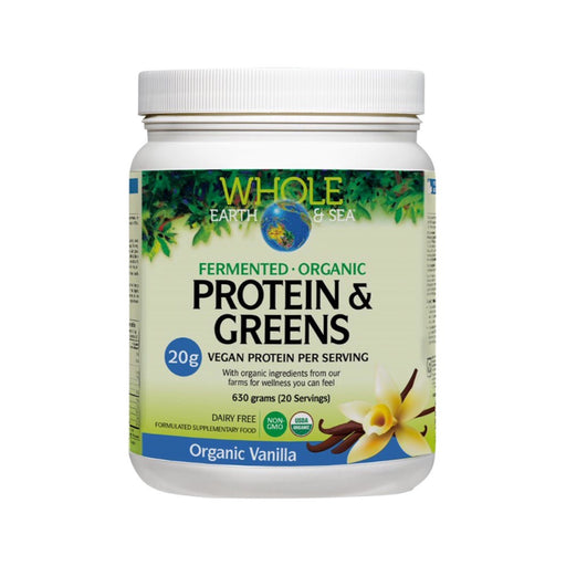 Whole Earth & Sea Protein & Greens Organic Vanilla 630g