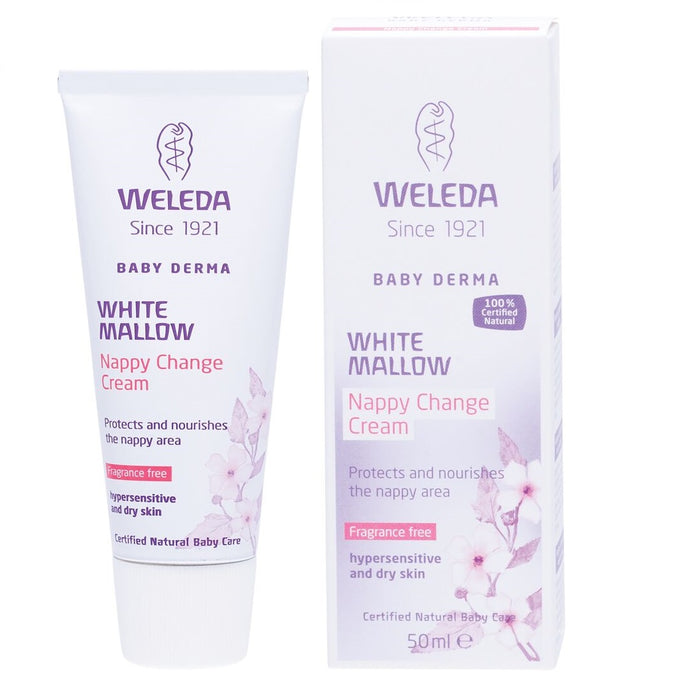 Weleda Baby Derma Fragrance Free White Mallow Nappy Change Cream - 50ml