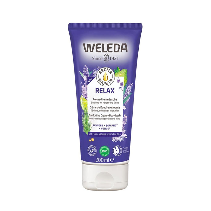 WELEDA Aroma Shower - Body Wash - Relax Lavender, Bergamot & Vetiver - 200ml
